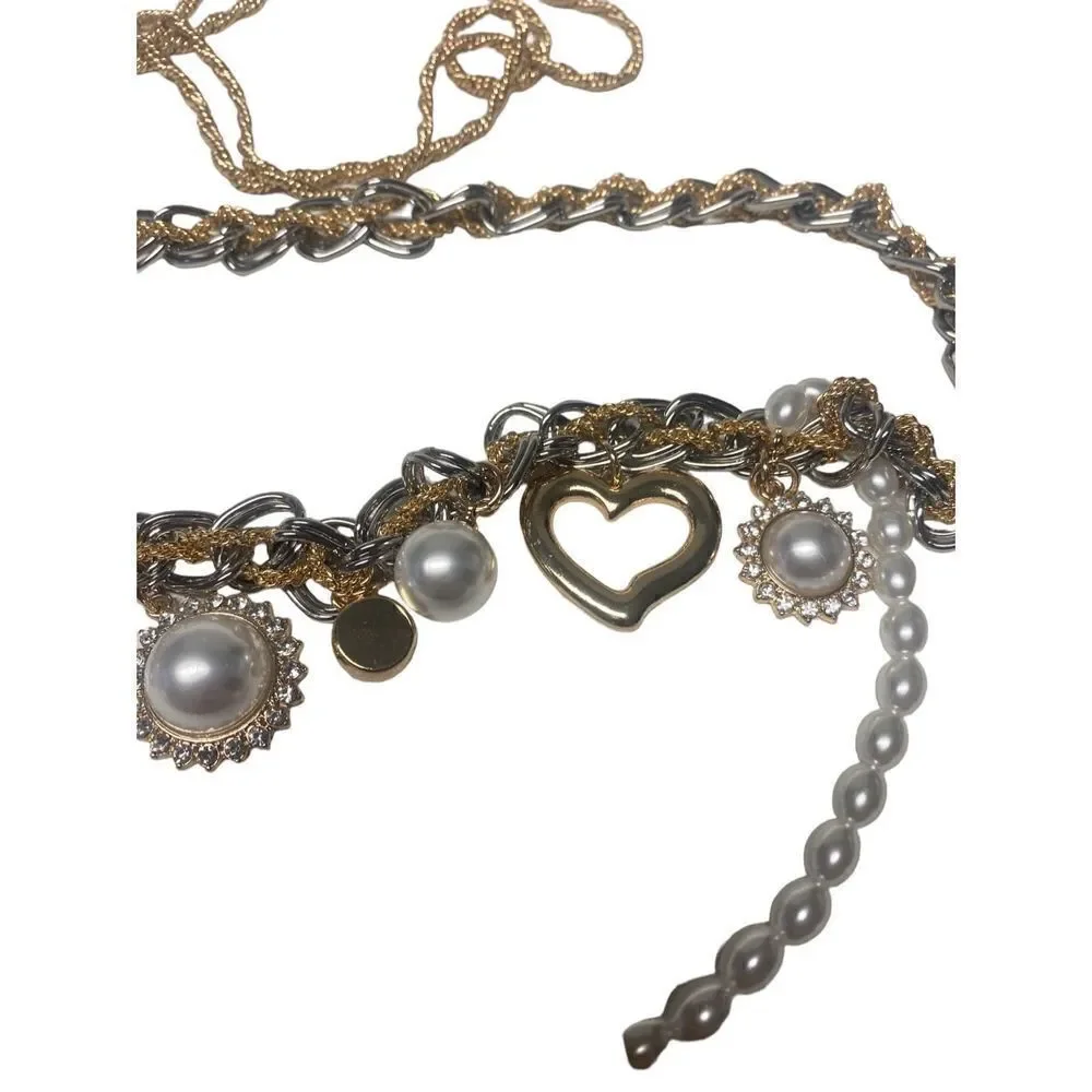 Lovers and Friends‎ Jane Chain Belt in Gold Silver Defect